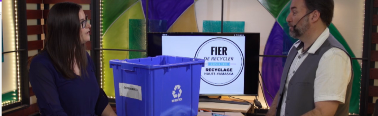 Tout sur le recyclage : la MRC de La Haute-Yamaska à l’émission Reflets