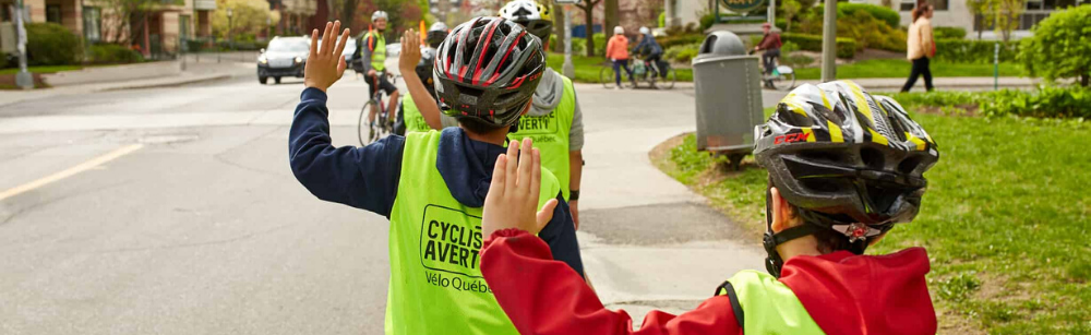 Roulons en sécurité avec les jeunes de 5e et 6e année de la Haute-Yamaska grâce au programme Cycliste averti!